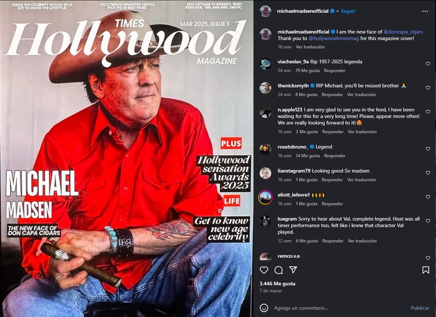A través de Instagram, sus fans rindieron tributo recordando su última publicación pública.

Foto: Captura de pantalla en Instagram