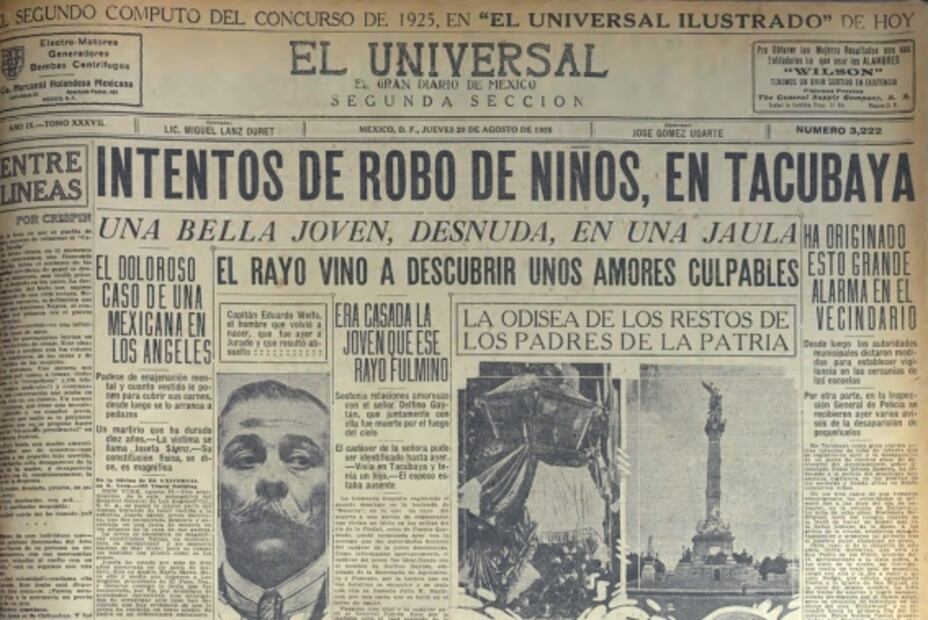 Dos notas curiosas de agosto de 1925