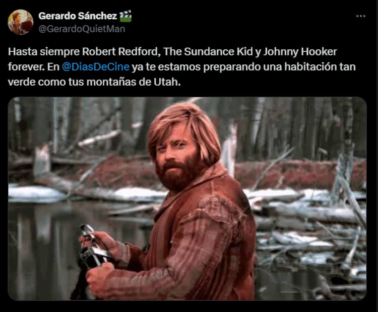 Despiden a Robert Redford con las mejores frases e imágenes en X. Fuente: X