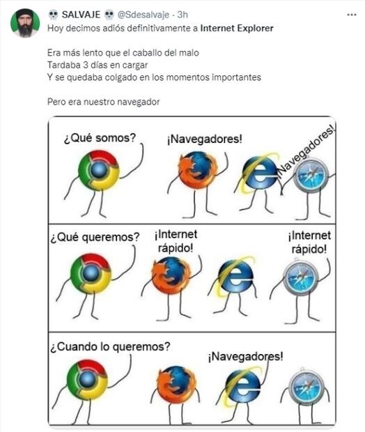 Con memes, usuarios le dicen adiós a Internet Explorer