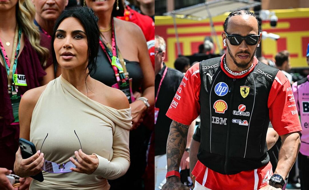 Kim Kardashian y Lewis Hamilton, la pareja del momento en la F1 / Foto: AFP