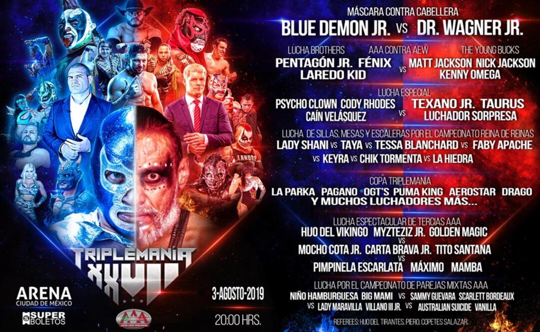 Foto: tomada de twitter @luchalibreaaa