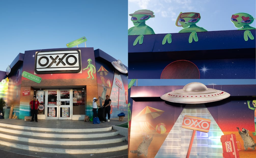 La fachada de esta tienda de OXXO ofrece una experiencia fuera de otro mundo. Foto: Instagram