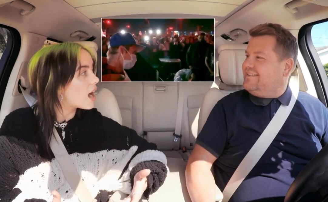 Billie Eilish en Carpool Karaoke. Foto: Captura de pantalla  