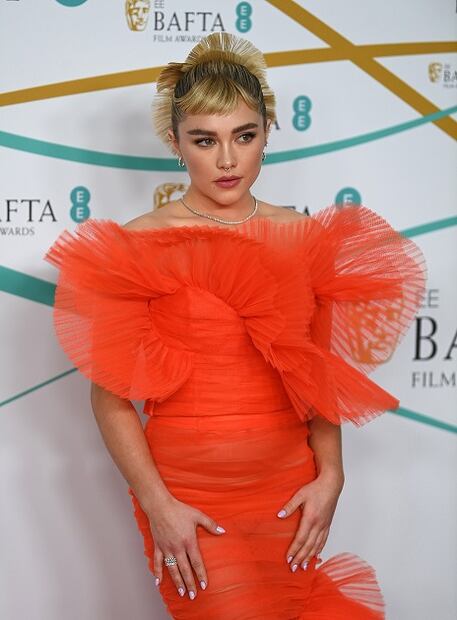Florence Pugh impacta con vestido semitransparente en los BAFTA 2023