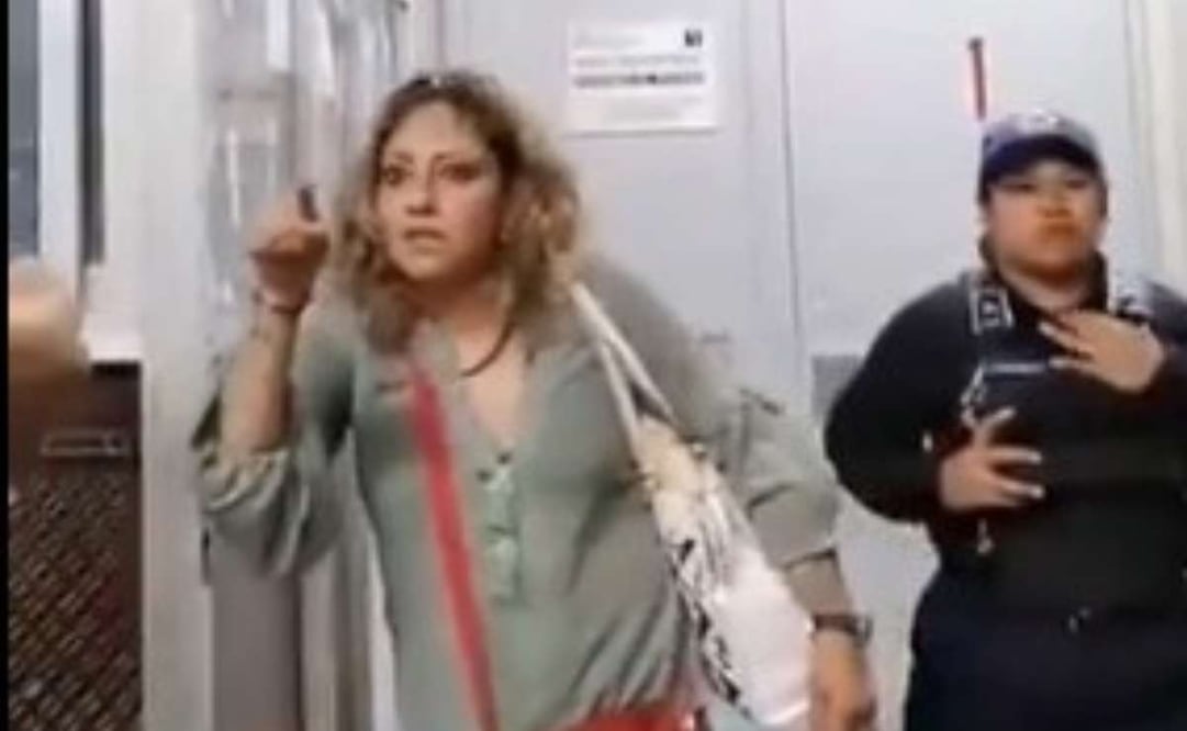 Metro suspende a trabajadora grabada en supuesto estado de ebriedad. Foto: Captura de pantalla