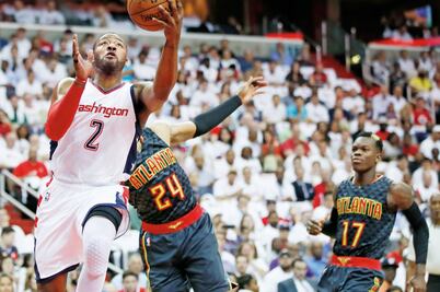 Wizards para en seco a los Hawks 