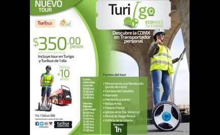 "Turigo", nuevo atractivo para visitantes de la CDMX