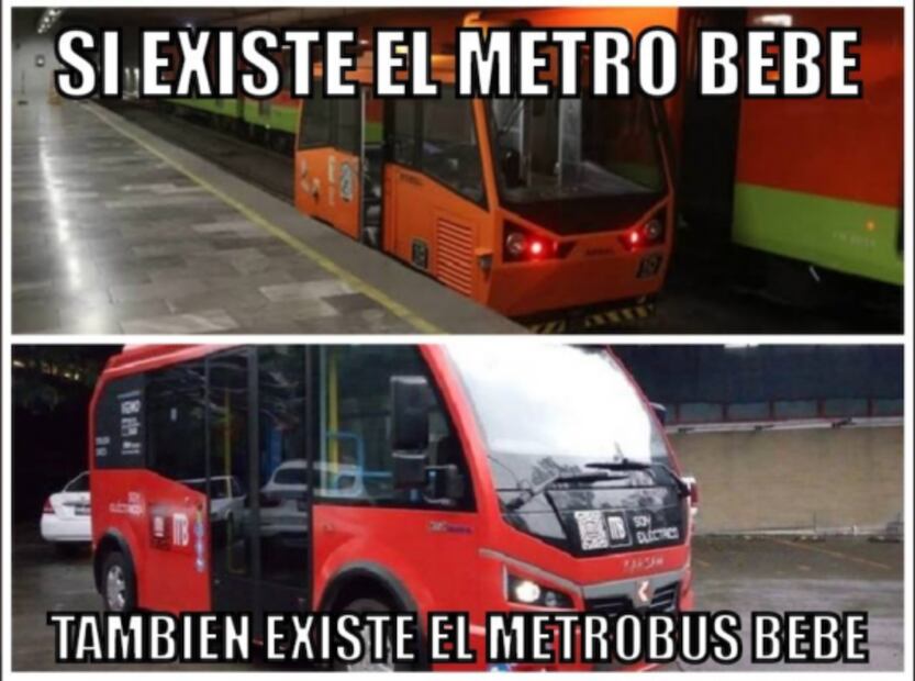Llegan los memes del metrobús bebé