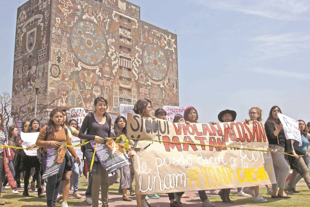 Debido a la violencia de género que se vive en la UNAM, algunas facultades y preparatorias mantienen el paro de sus actividades académicas. Foto: ARCHIVO EL UNIVERSAL