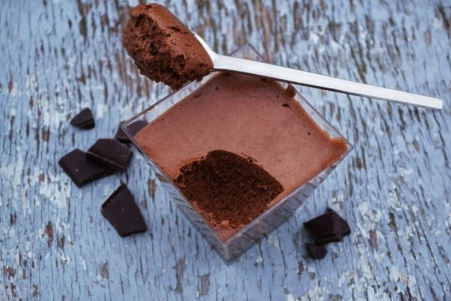 Mousse de chocolate sin huevo en solo 30 minutos 