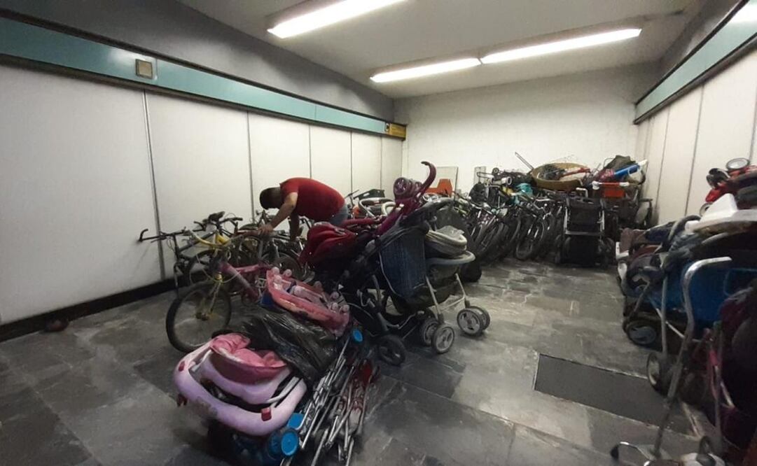 Oficina de Objetos Extraviados del Metro. Foto: Especial