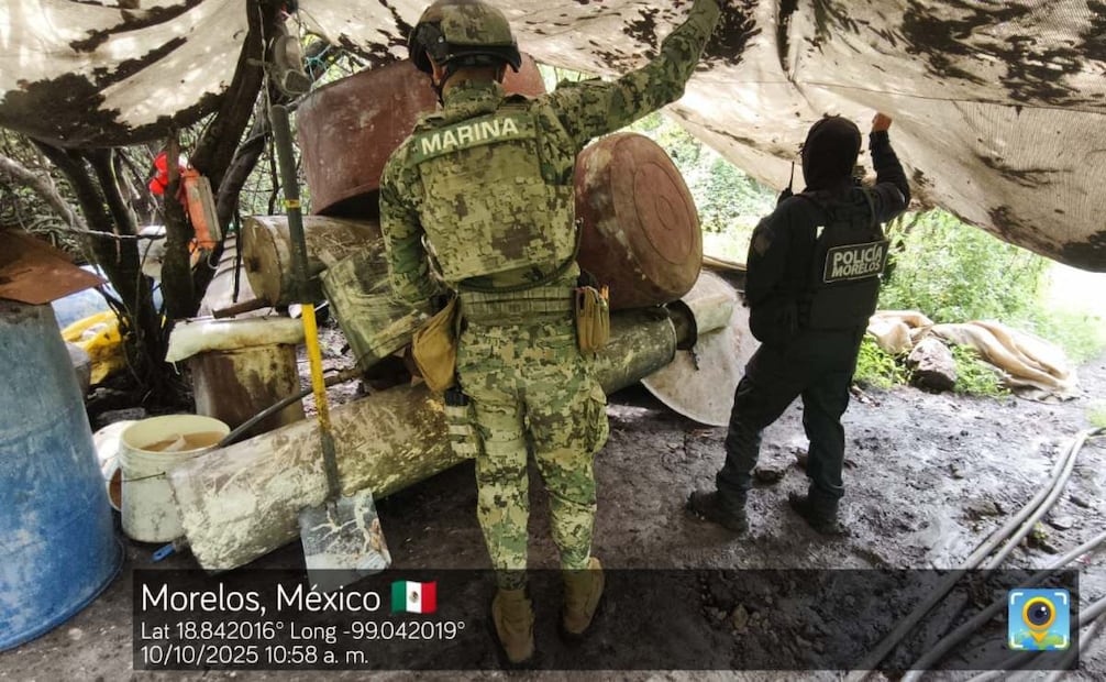 El sitio —ubicado en terrenos agrestes del Camino a Rancho Las Iguanas— albergaba reactores químicos. 
Foto: Especial.