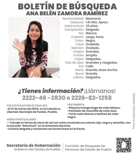 Bela Rush, Ana Belén Zamora, rapera desaparecida de Puebla. Foto: Especial