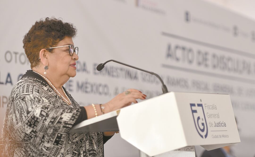 Ernestina Godoy ofreció un mensaje para disculparse. Foto: Especial