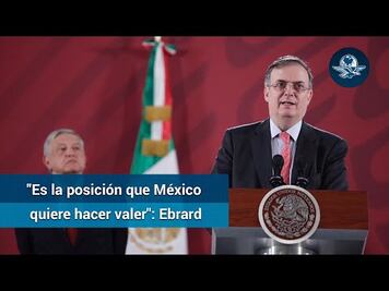 Ebrard: México mantendrá su reconocimiento al gobierno de Evo Morales