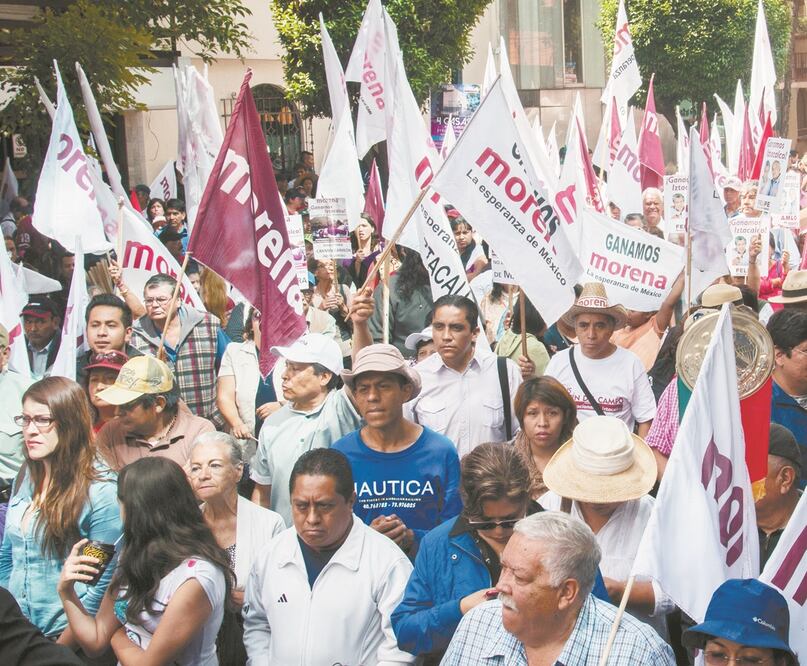 Morena se encuentra en proceso de renovación interna; el pasado viernes el INE declaró un empate, en la segunda encuesta que realizó, entre Muñoz Ledo y Delgado. Foto: ARCHIVO EL UNIVERSAL