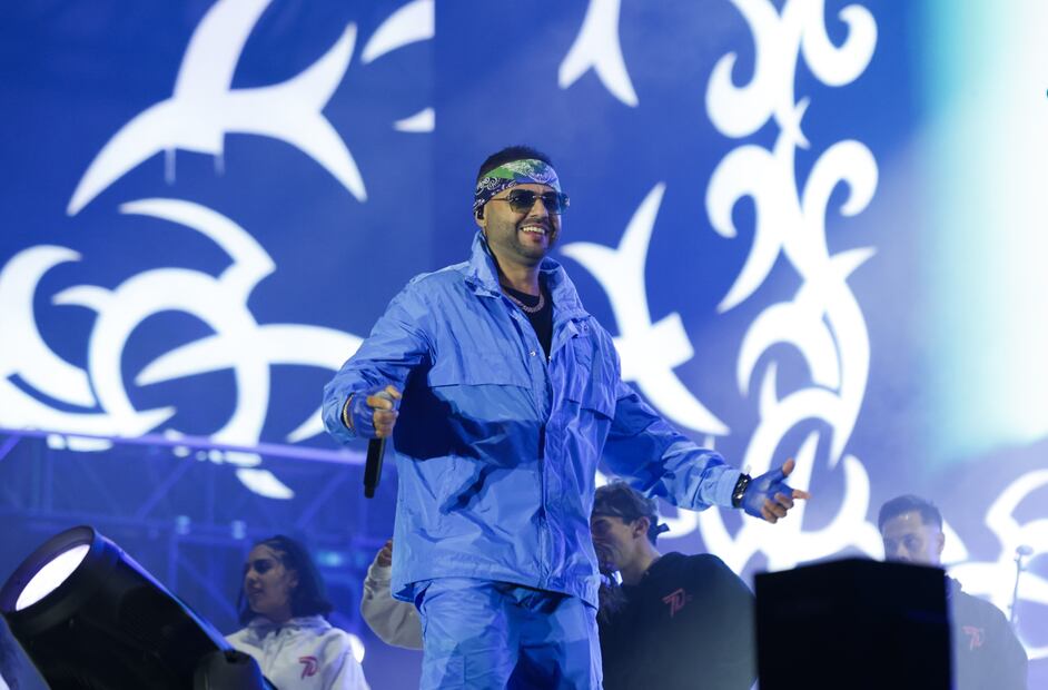 Oscar Maydon con corridos tumbados y Tony Dize con el reggaetón viejito dividen al Flow Fest. Foto: de  Carlos Mejía. El Universal