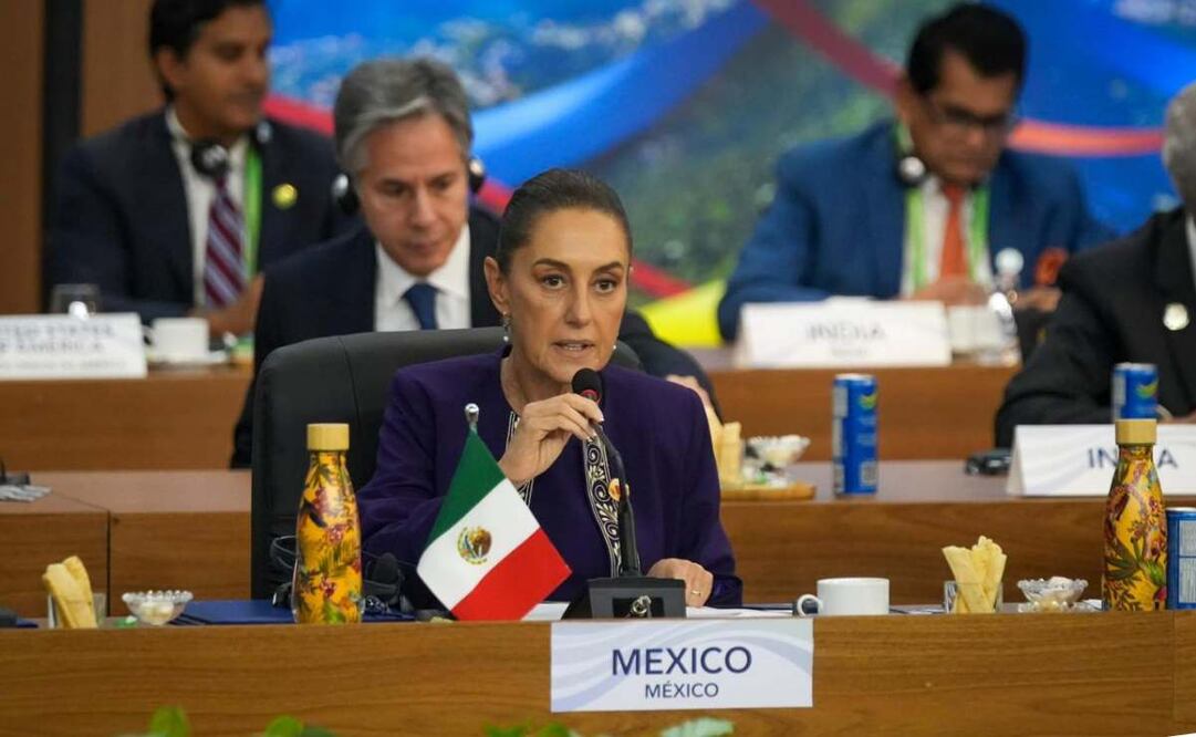 Sheinbaum propone en G20 destinar 1% del gasto militar en programa de reforestación. Foto: Presidencia