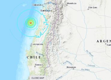 Sismo de 6.1 de magnitud remece edificios en zona central de Chile