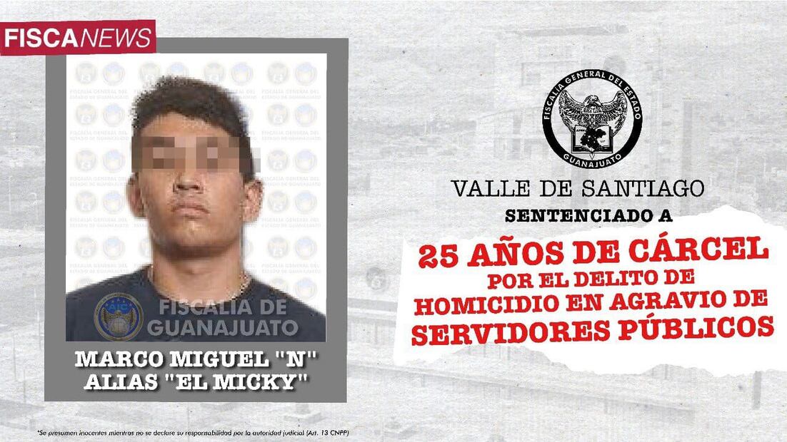 Foto: Twitter Fiscalía General del Estado de Guanajuato @FGEGUANAJUATO