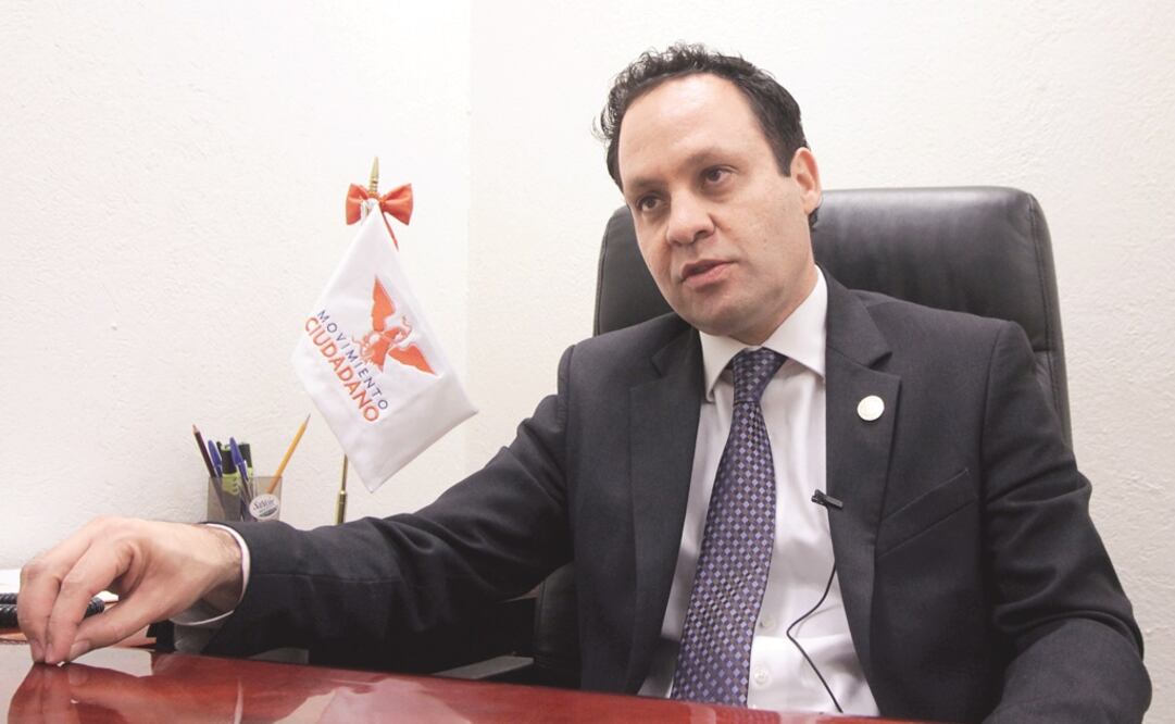 Coordinador de Movimiento Ciudadano en el Senado, Clemente Castañeda. Foto: EL UNIVERSAL
