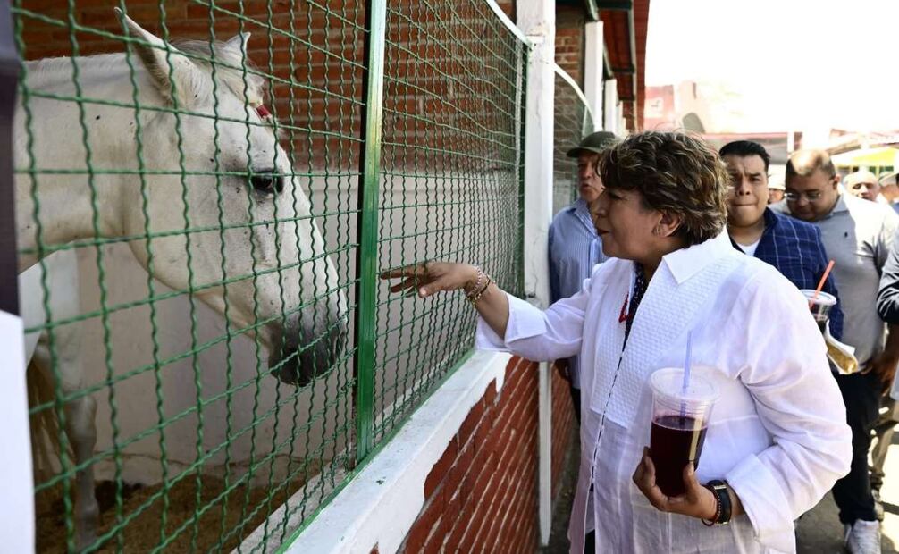 Delfina Gómez inaugura Feria Internacional del Caballo 2025. Foto: Especial