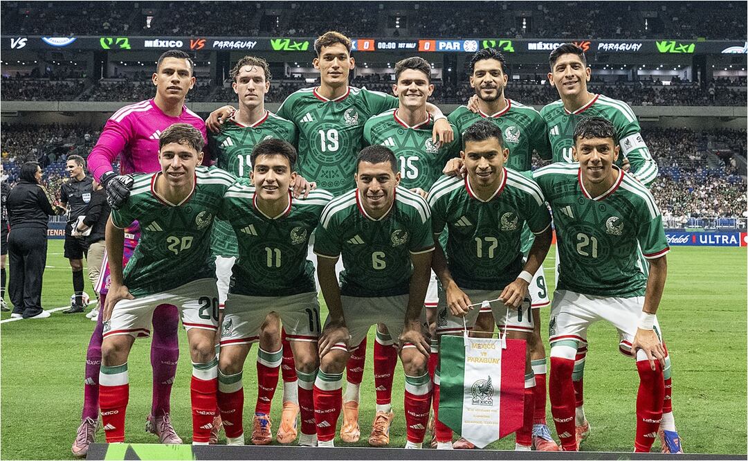 Selección Mexicana previo a su encuentro frente a Paraguay. FOTO: IMAGO7