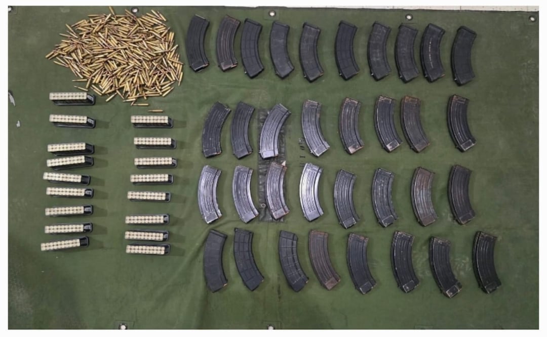 Militares reciben nuevo ataque en Concordia, Sinaloa; aseguran armas, explosivos y cargadores. Foto: Especial