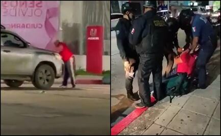 VIDEOS: Detienen al "Shocker", lo captan golpeando autos en Tuxtla Gutiérrez, Chiapas