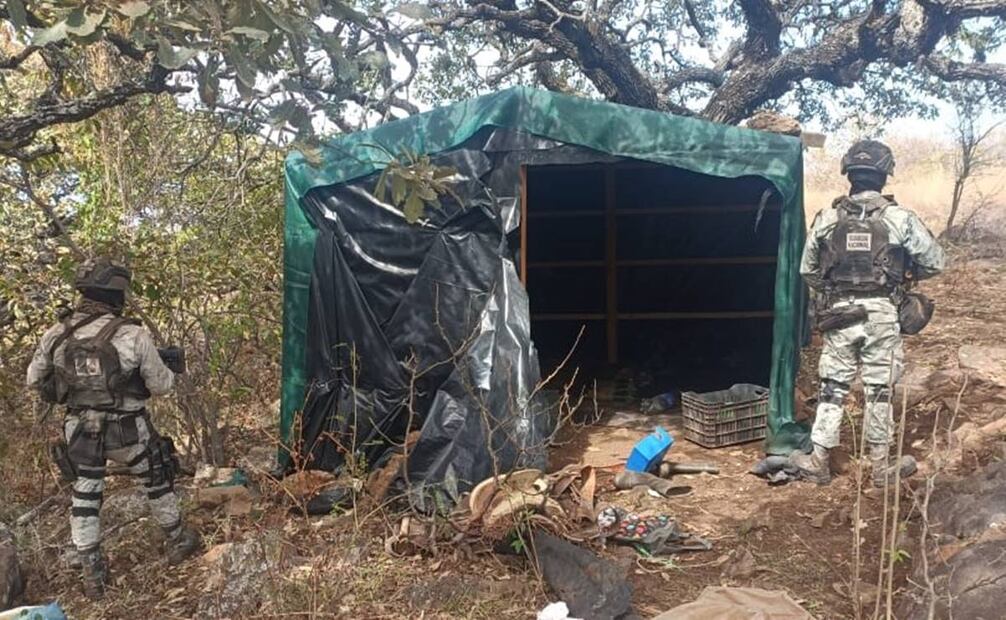 Los artefactos explosivos se localizaron en una construcción improvisada. Foto: Especial