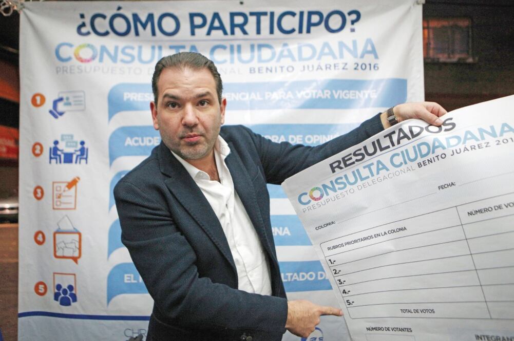 En esta consulta impulsada por el delegado electo, Christian von Roehrich, se exponen 50 rubros de los cuales los vecinos seleccionan los cinco más importantes (VALENTE ROSAS. EL UNIVERSAL)