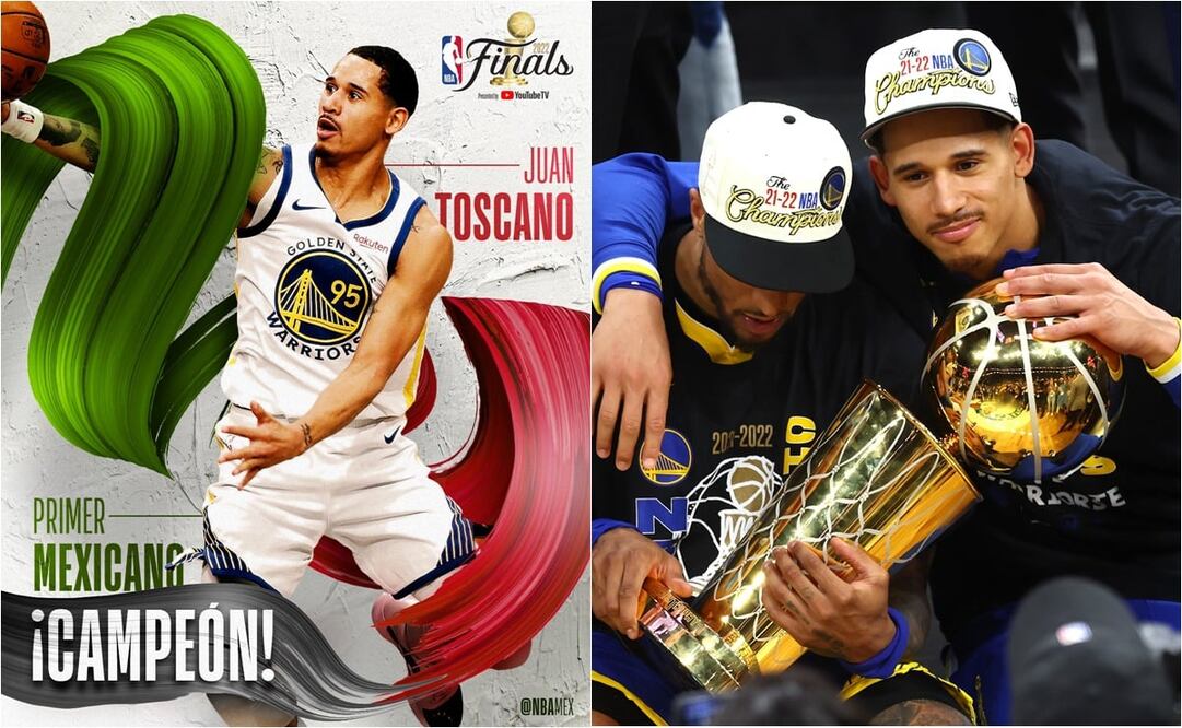 Juan Toscano, el primer mexicano en ganar las finales de la NBA / FOTO: ESPECIAL