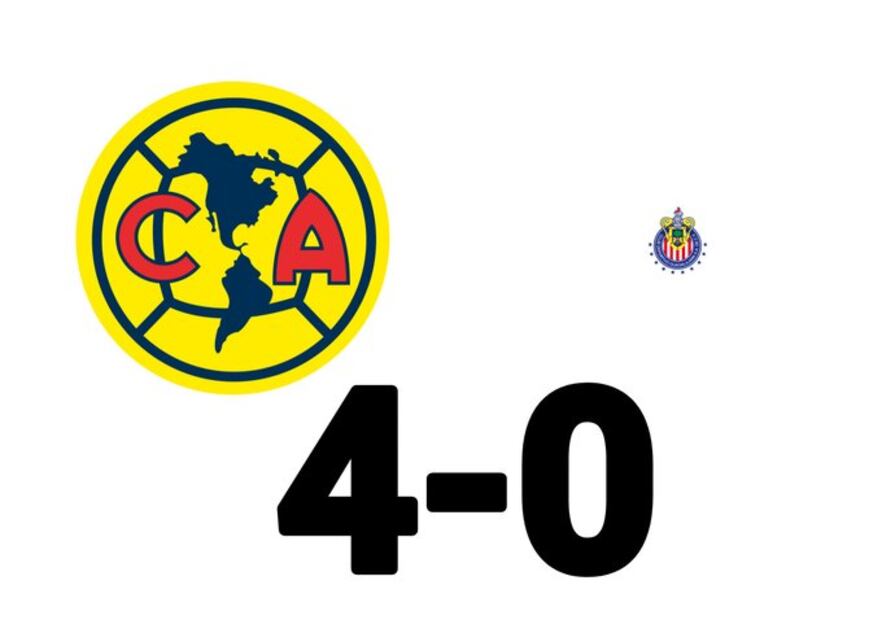 América goleó a Chivas; los MEMES se burlan del equipo rojiblanco por su actuación