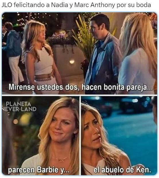 Diferencia de edad entre Marc Anthony y Nadia Ferreira genera memes tras su boda
