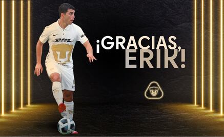 Pumas se despide de Erik Lira; el futbolista ya firmó con Cruz Azul