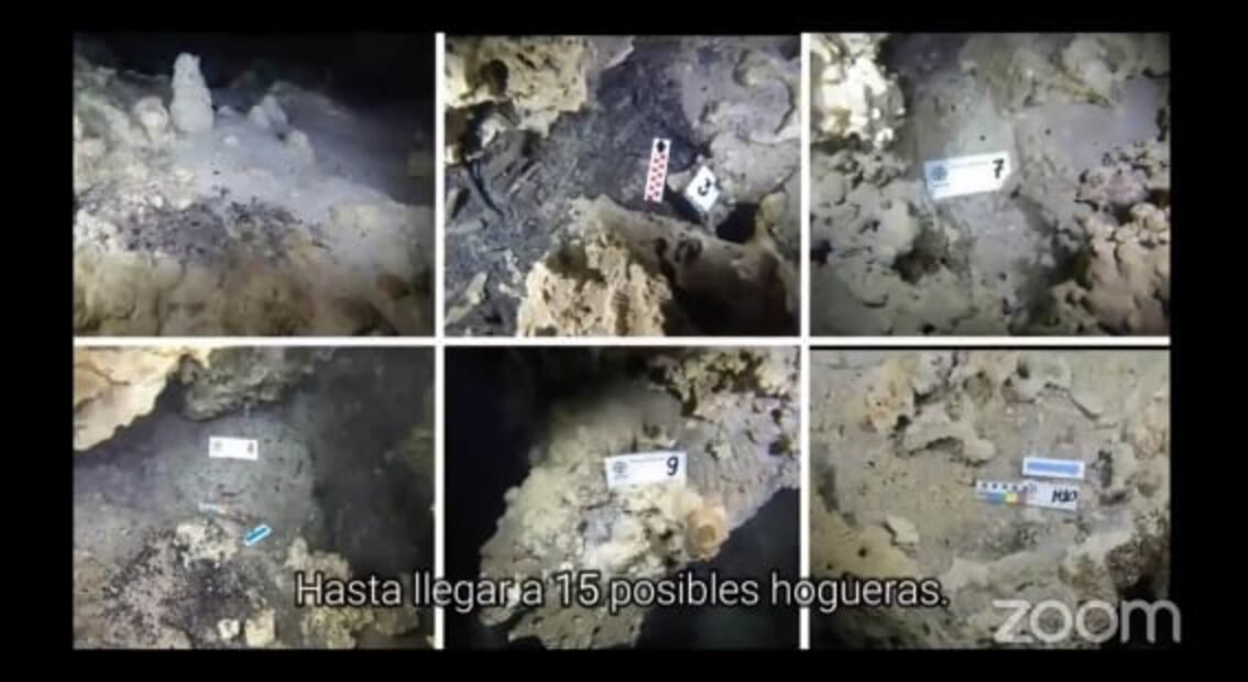 Descubren hogueras de más de 10 mil años en cenote de Tulum