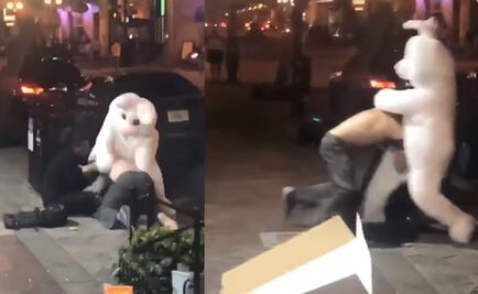 Captan a "conejo de pascua" en pelea callejera en Florida 