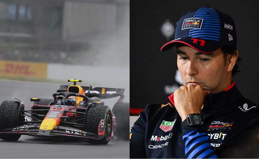 Checo Pérez en el Gran Premio de Gran Bretaña - Fotos: AFP y EFE