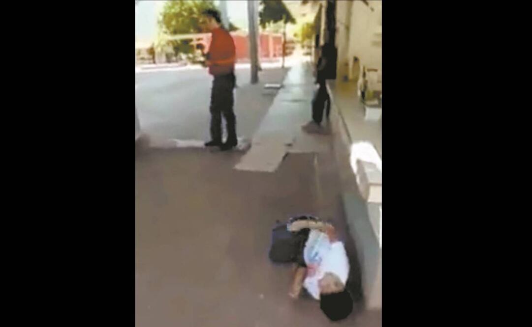 En Guaymas, escuelas hacen simulacros para que los menores sepan como actuar ante una balacera. Foto: Tomada de video
