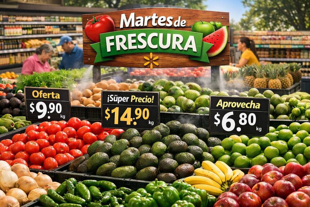 Martes de Frescura en Walmart. Foto: Creada con IA