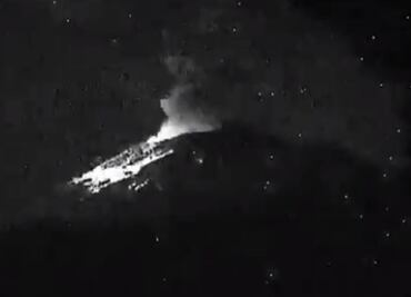 Popocatépetl registra cuatro explosiones durante la madrugada de este viernes