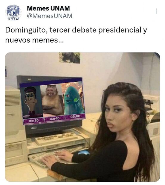 Memes del último debate presidencial
Foto: Facebook