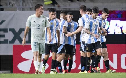 Argentina derrota con autoridad a México en amistoso Sub-23