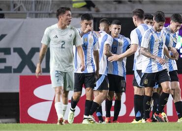 Argentina derrota con autoridad a México en amistoso Sub-23