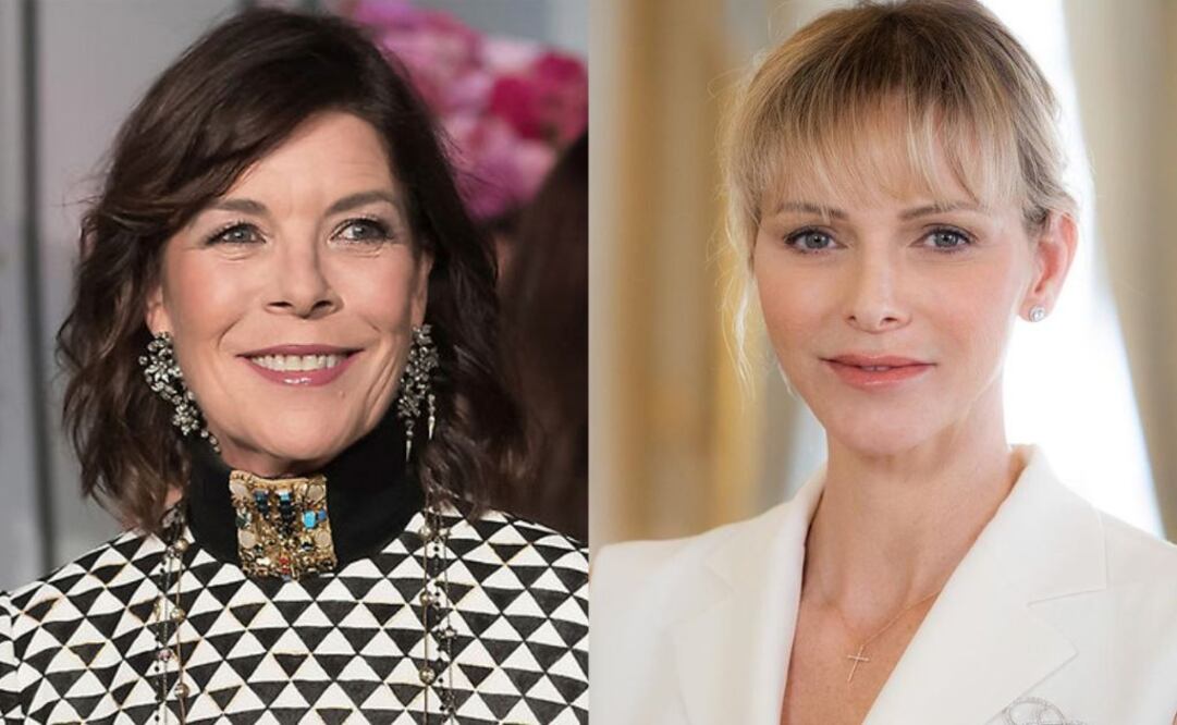 Carolina de Mónaco y la princesa Charlène. Fuente: Instagram @royalstylewatch y @auroradelrivero