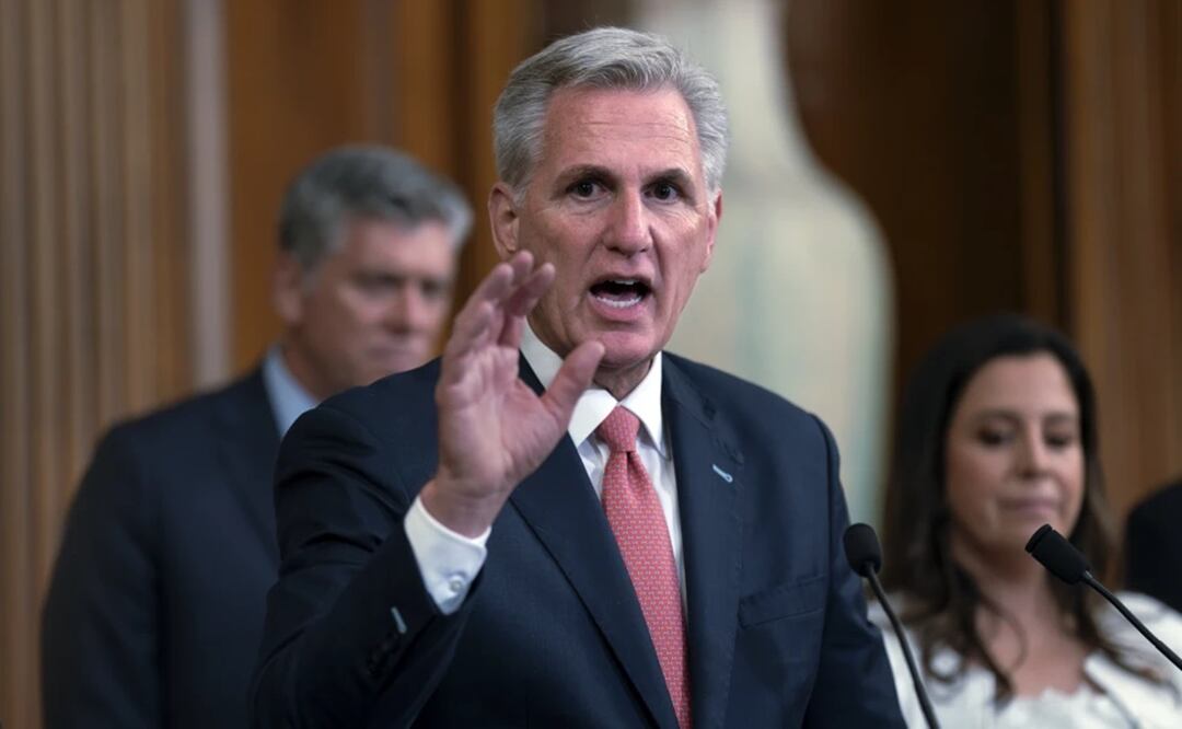 "He decidido dejar la Cámara a finales de este año para servir a Estados Unidos de nuevas formas. Sé que mi trabajo no ha hecho más que empezar" dijo Kevin McCarthy. Foto: AP