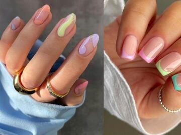 Ideas de manicura color pastel para uñas cortas y largas en primavera