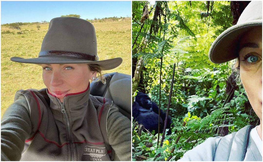 Ludwika Paleta en una selva ubicada en Uganda, al oriente de África.