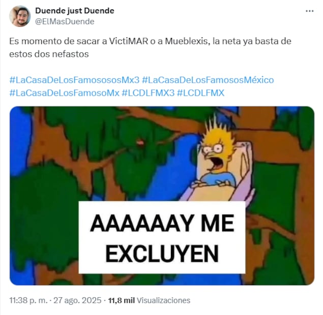 Memes de La Casa de Los Famosos 2025. Foto: X